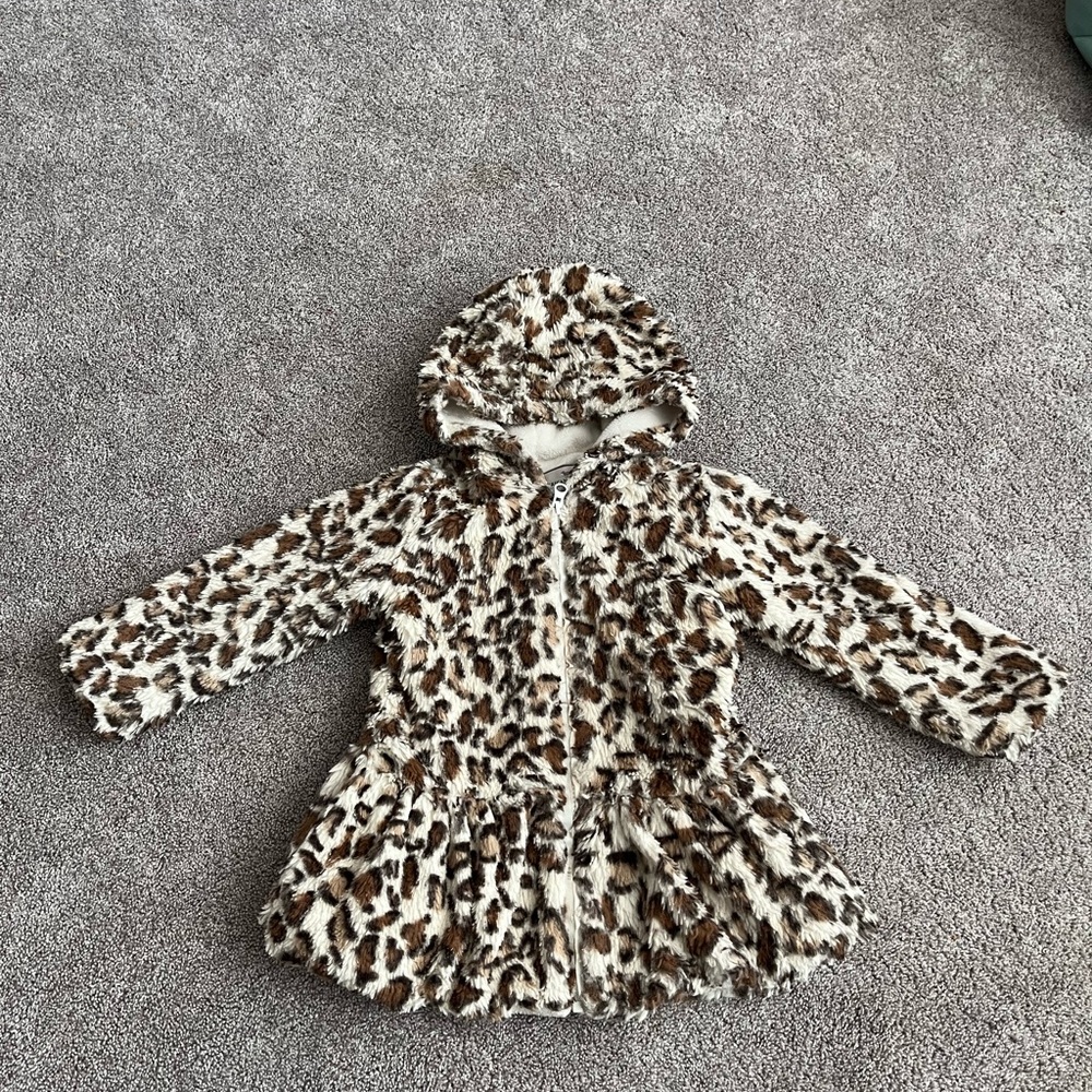 Leopard Print Kids Coat